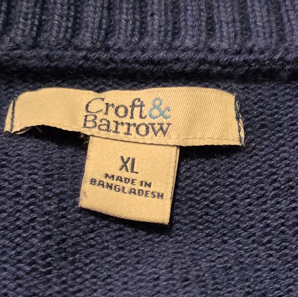Croft & Barrow Fair Isle Sweater Blue Size XL - Picture 9 of 12